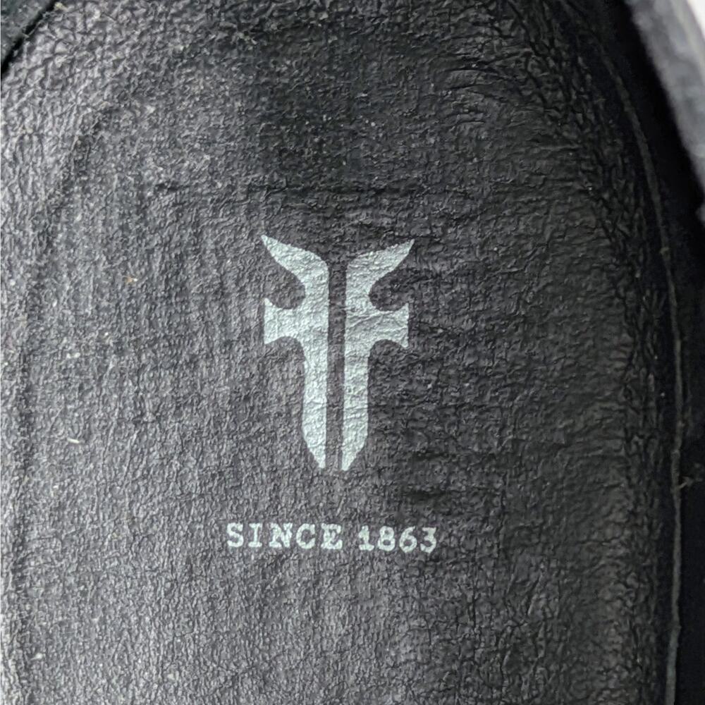 Frye Sacha Shooties 6 Black Leather Silver Stud Ankle Boots Heritage Style - Picture 2 of 16